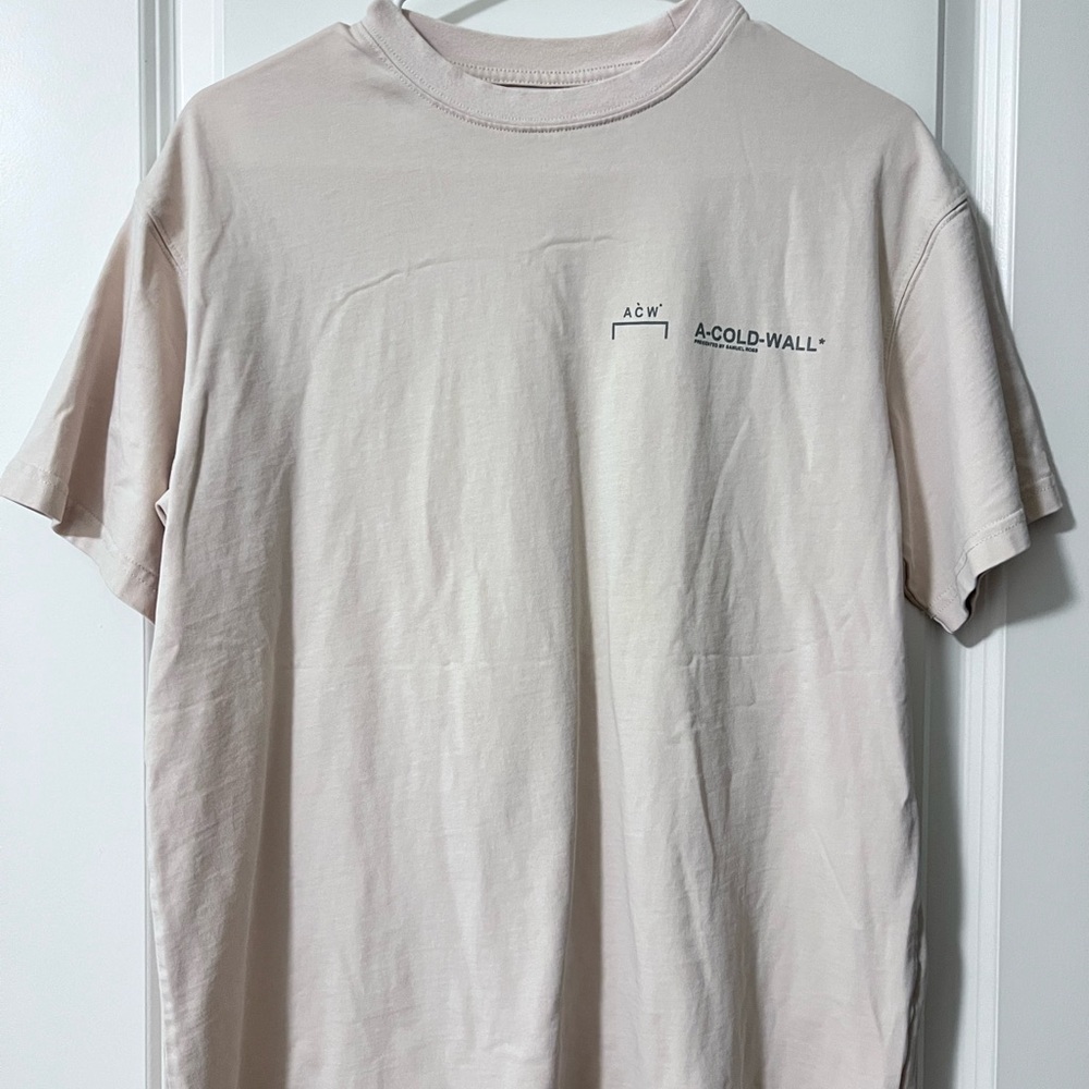 A-COLD-WALL* Men's Beige Short Sleeve Tee